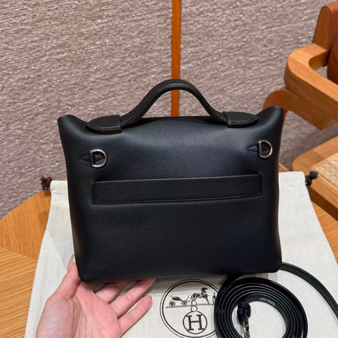 Hand‑Stitched Wax‑Thread 24/24 Bag, Imported Swift and Taurillon Leather, Versatile Shoulder Handbag - 图片 3