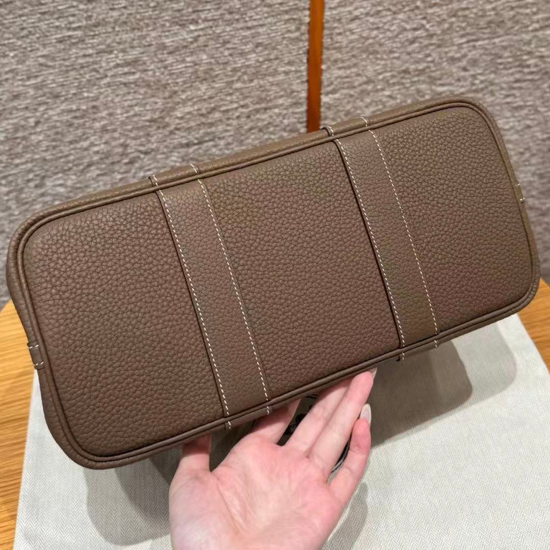 Garden bag, 36cm / 14.17in, ntodo leather, fully hand-sewn, high-end custom made! - 图片 5