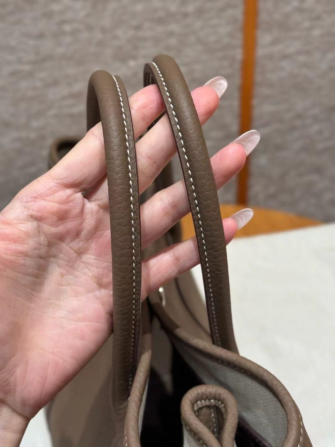 Garden bag, 36cm / 14.17in, ntodo leather, fully hand-sewn, high-end custom made! - 图片 6