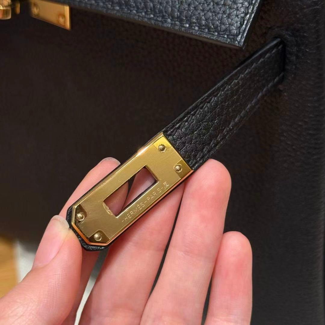 Hand‑Stitched Wax‑Thread Kelly 25 Bag, Imported togo From France, Versatile Shoulder Handbag - 图片 10