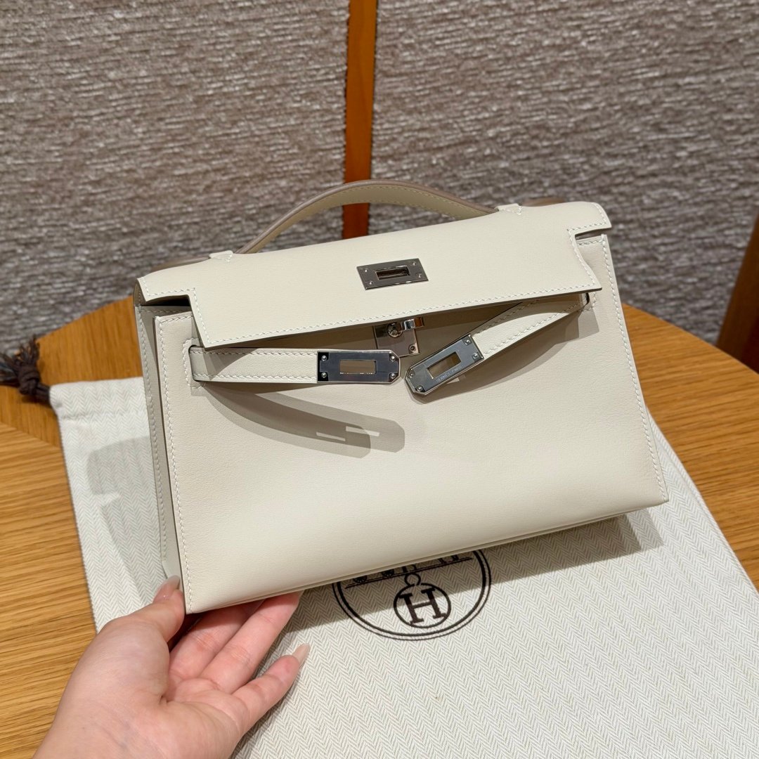 Mini Kelly Generation, imported leather from France SWIFT, with gold or silver clasps. Exclusive custom-made by professional artisans! Purely hand-tapped nails, all steel hardware. - 图片 3