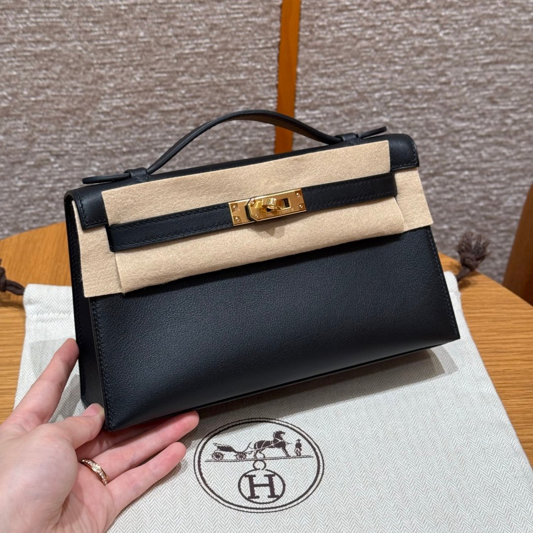 Mini Kelly Generation, imported leather from France SWIFT, with gold or silver clasps. Exclusive custom-made by professional artisans! Purely hand-tapped nails, all steel hardware. - 图片 2
