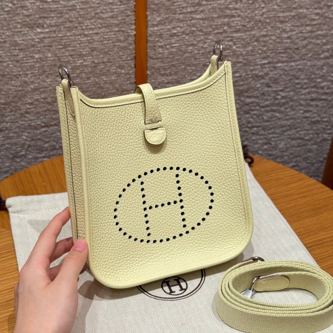 Evelyn 16-style handbag for women, made of Toulon Clemont leather, with gold/silver hardware, and a brown adjustable shoulder strap crossbody bag in a retro color.