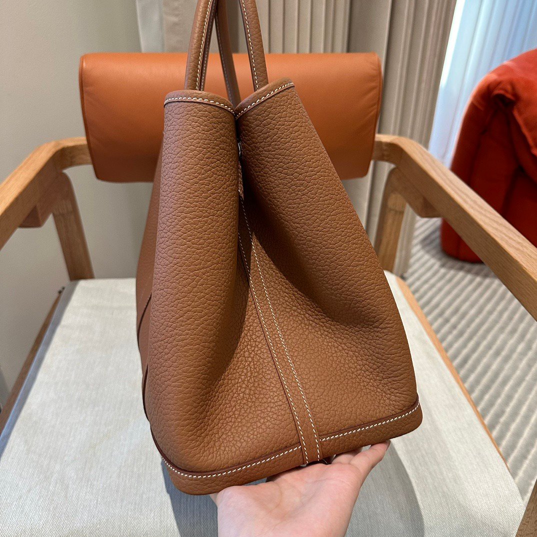 Garden bag, 30 cm / 11.81 inches, ntodo, silver snap fastener, fully hand-sewn, high-end custom-made! 🌸 - 图片 3