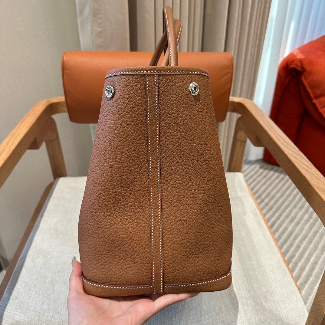 Garden bag, 30 cm / 11.81 inches, ntodo, silver snap fastener, fully hand-sewn, high-end custom-made! 🌸 - 图片 4