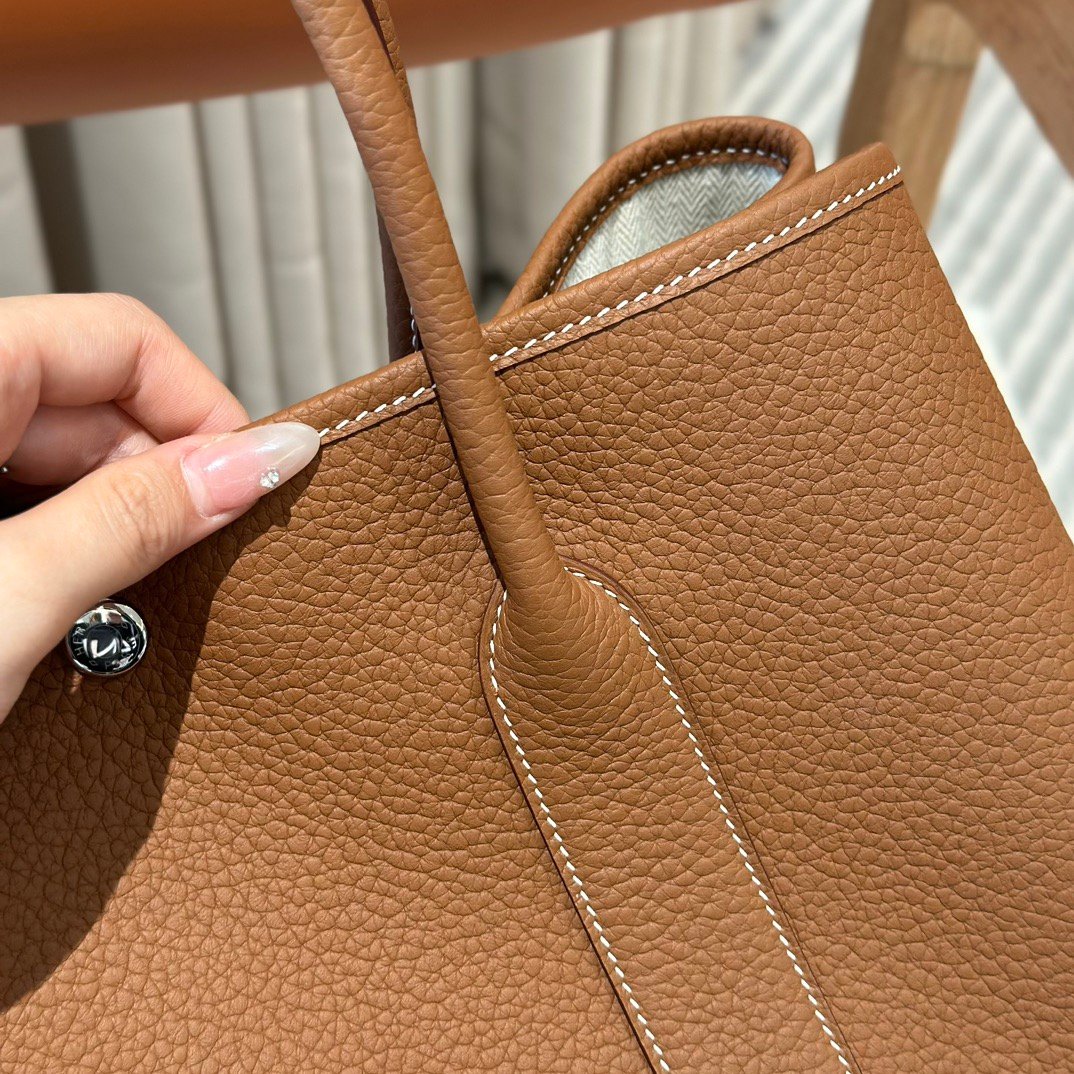 Garden bag, 30 cm / 11.81 inches, ntodo, silver snap fastener, fully hand-sewn, high-end custom-made! 🌸 - 图片 8
