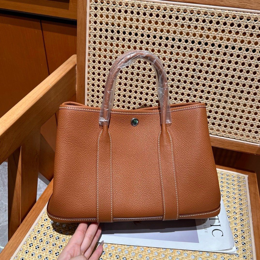 Garden bag, 30 cm / 11.81 inches, ntodo, silver snap fastener, fully hand-sewn, high-end custom-made! 🌸