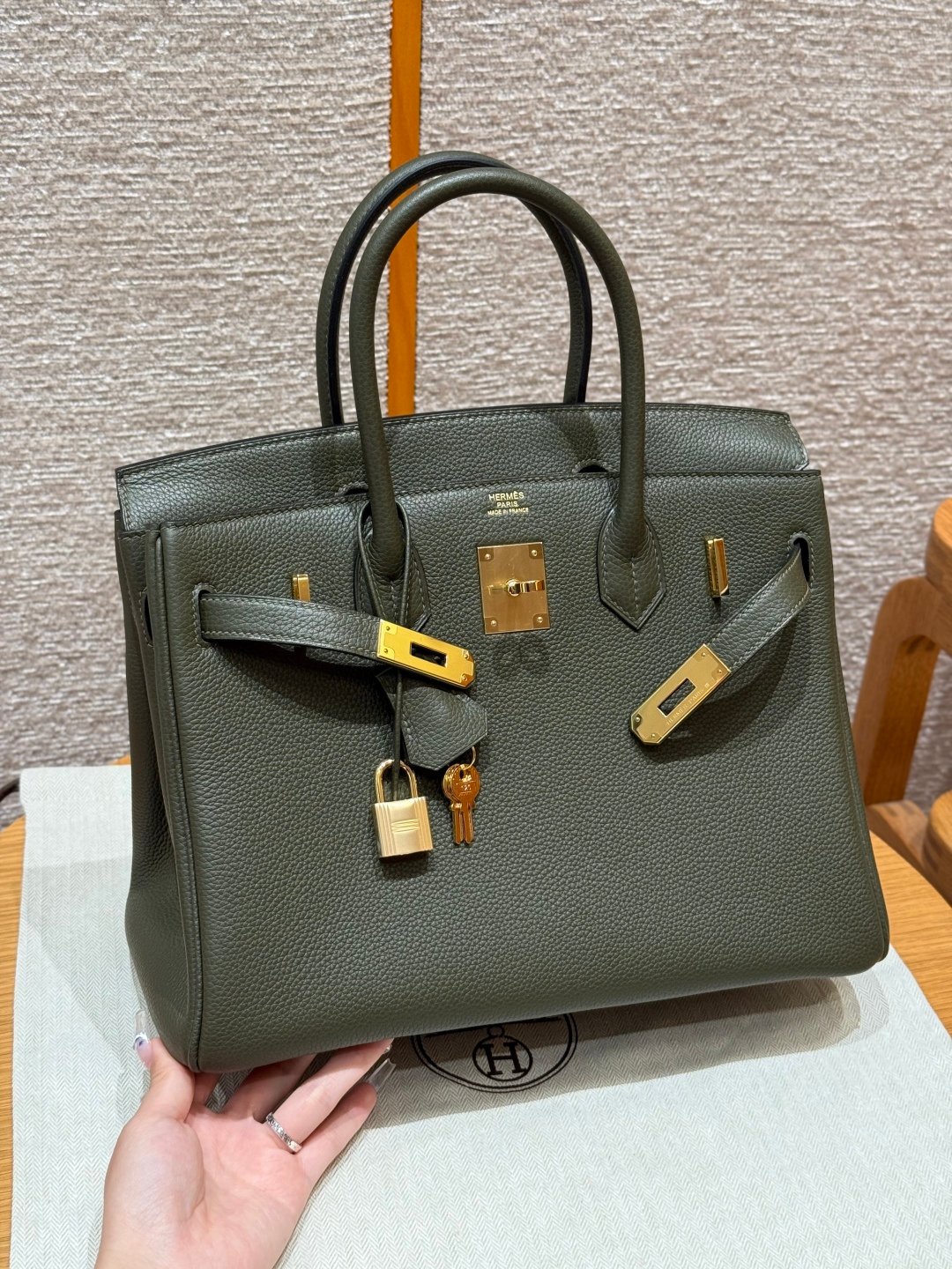 Birkin bag, 30cm / 11.81 inches, togo leather, high-end fully handcrafted exclusive customization‼️